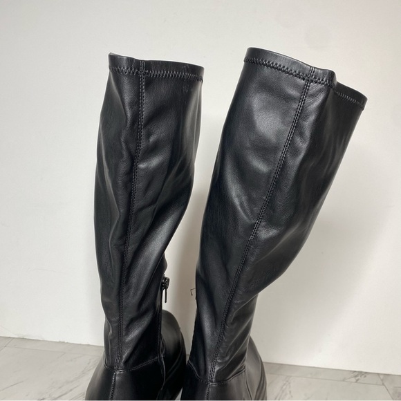 Steve Madden Tero Black Lug Sole Chunky Tall Boot 10M - Picture 5 of 16